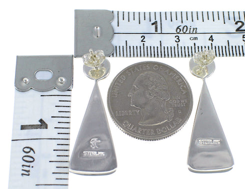 Genuine Sterling Silver Turquoise Post Earrings RX54815